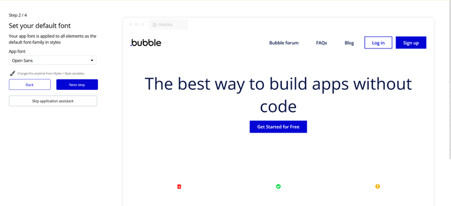 Next Step - Bubble.io
